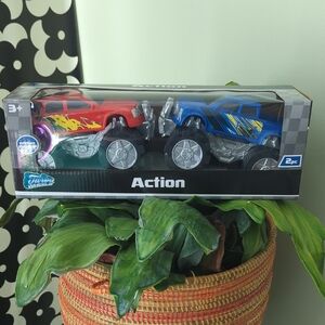 NEW Action Toy Cars Set - Red and Blue